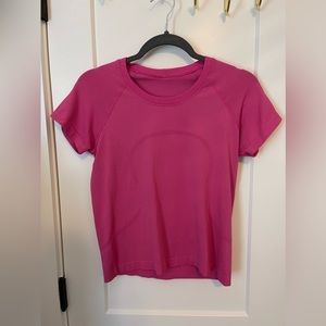Lululemon short sleeve swiftly tech *race length*—sonic pink